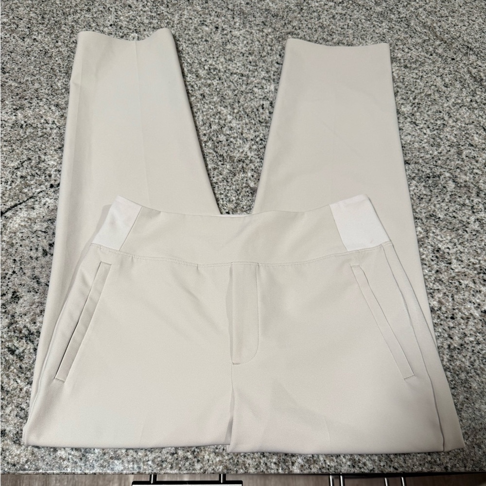 Athleta High-Rise Cropped Straight Pants in Light Beige - Picture 10 of 16